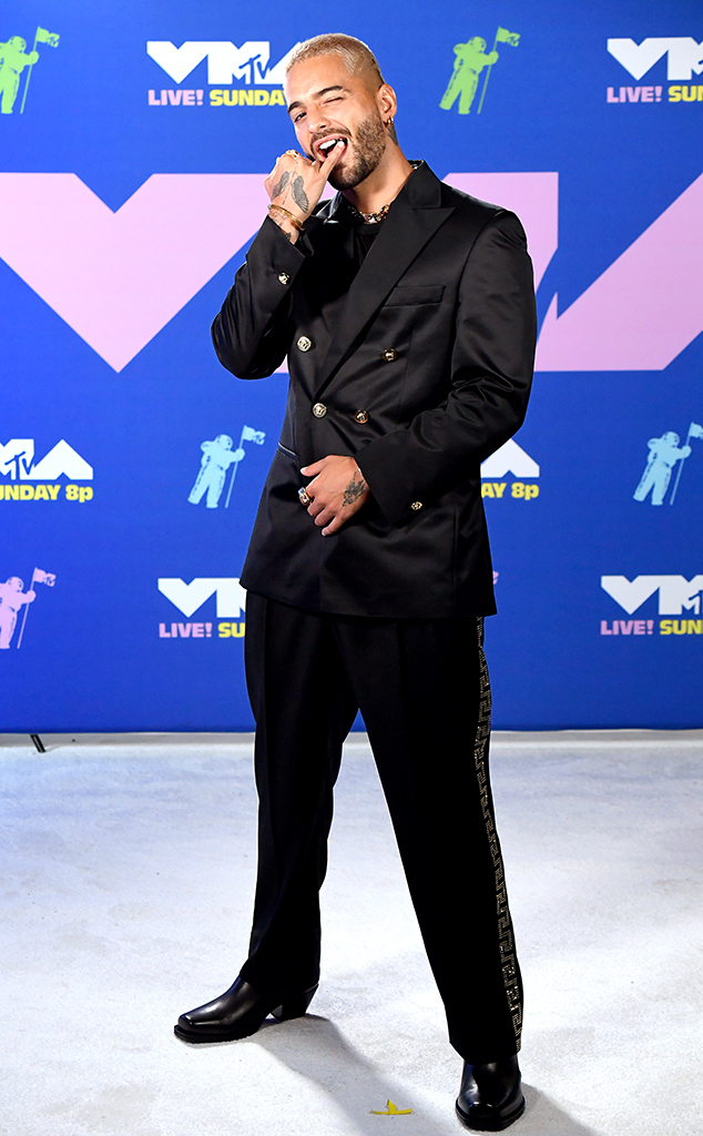 Maluma, 2020 MTV Video Music Awards, VMAs, Arrivals, Widget